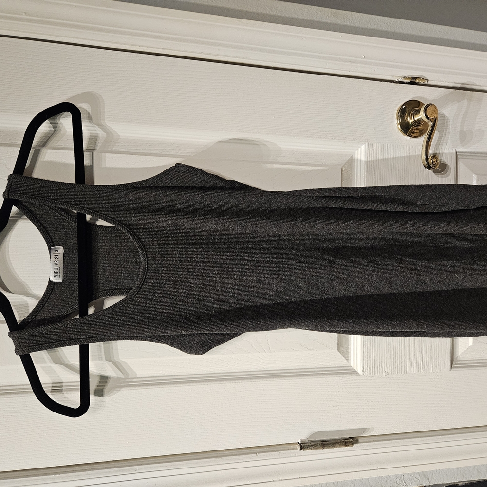 Gray Midi Dress